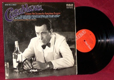 OST LP CASABLANCA: CLASSIC FILM SCORES FOR HUMPHREY BOGART CHARLES GERHARDT VG++ - Image 1 of 3