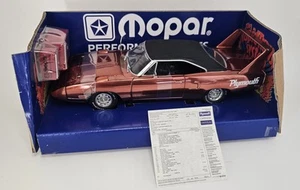CHROME ERTL 1/18 BURNT ORANGE 1970 PLYMOUTH SUPERBIRD ONE OF 200 WITH TOOLBOX - Picture 1 of 15