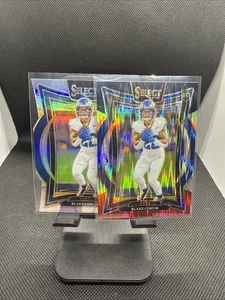 2024 Panini Select - Concourse Blake Corum #9 Silver Prizm Die-Cut + Red/black - Picture 1 of 2