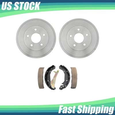 Kit traseiro Chevrolet Cobalt compatível com 2009 2010 tambores de freio e sapatas de freio - Imagem 1 de 4