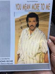 I 1982 Lionel Richie Partituras TÚ SIGNIFICAS MÁS PARA MÍ - Imagen 1 de 1
