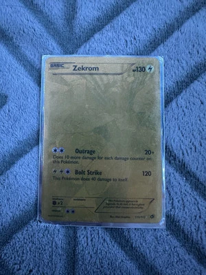 Golden Zekrom Pokémon Card 115 2013 - Image 1 of 4
