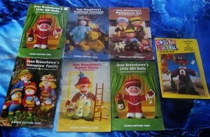 Jean Greenhowe's Knitting Pattern Books x 6 plus 1 x Charlie Chalk Knittin book - Picture 1 of 1