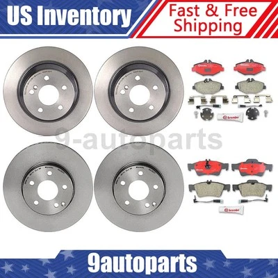 Brembo Front Rear Brake Kit Rotors Ceramic Pads for 2003-2009 Mercedes-Benz E320 - Image 1 of 4
