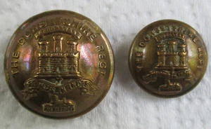 2x British Army:"DORSETSHIRE REGIMENT BRASS BUTTONS" (25mm-18mm, WW1-WW2 Period) - Picture 1 of 3
