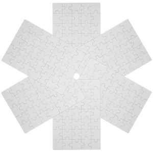 Puzzle 6 Hojas Vacío, Puzzle Transferencia Sublimación, DIY, Piezas Vacías Puzzle - Imagen 1 de 12