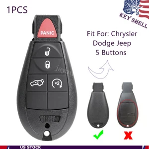 Remote Fob Key Shell Case for Jeep Grand Cherokee 2008 2009 2010 2011 2012 2013 - Picture 1 of 9
