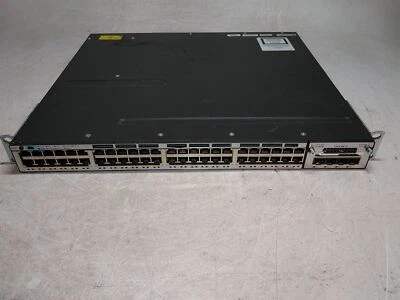 Conmutador Cisco Catalyst 3750-X WS-C3750X-48T-S puerto de pila dañado como está Foto 1 de 4
