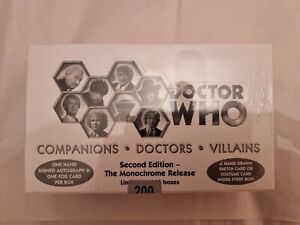 DOCTOR WHO TRILOGY COMPANIONS DOCTORS VILLAINS MONOCHROME NEW BOX TRADING CARDS