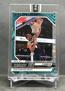 De'Aaron Fox 2024-25 Panini Instant #390 BLUE VIPER 1/1 - Clutch Game Winner - Picture 1 of 3