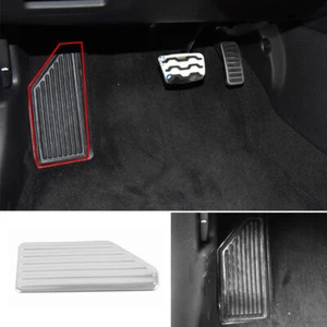For Hyundai Elantra 2021-2022 Silver Titanium Footrest Pad Pedal Cover Trim 1pcs - Picture 1 of 5