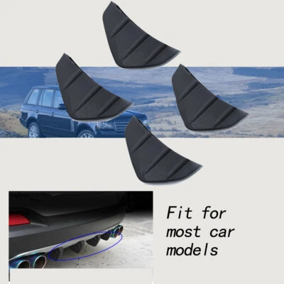 Universal Auto Car SUV Rear Bumper Diffuser Molding Shark Fin Spoiler Protector Foto 1 de 4
