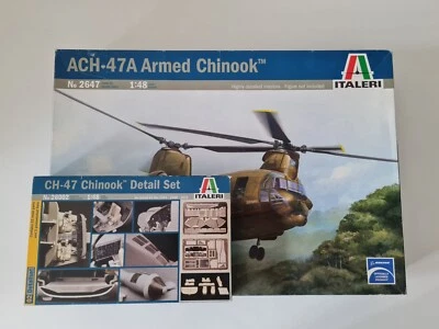 Italeri 2647 1:48 ACH-47A Armed Chinook Helicopter w/ Italeri 26002 Detail Set  - Immagine 1 di 4