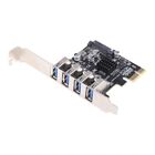 4 Ports USB 3.0 Super Fast 5Gbps PCI for PCIe Card for 7 Vista 8