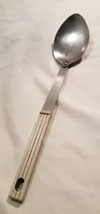 Vintage Cooking Spoon Finesse By Robinson Stainless Steel W Ivory Plastic Handle - Picture 1 of 14