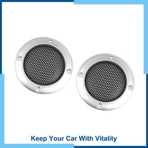 Universal Pack (2) 2.5" Car Speaker Cover Steel Mesh Sub Woofer Subwoofer Grill - Picture 1 of 6