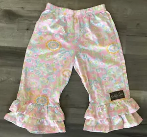 Matilda Jane NWT Pink Paisley Floral Ruffle Pant Kids Girls Size 6 - Picture 1 of 8