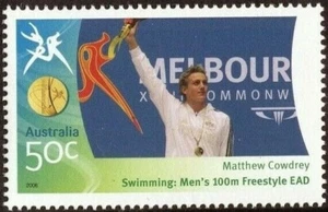 Estampilla de Matthew Cowdrey de los Juegos de la Commonwealth 2006 50c como nueva nunca bisagras - Imagen 1 de 1