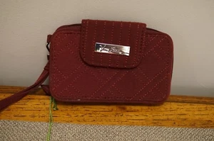 Neu mit Etikett Vera Bradley Rosine Mikrofaser Smartphone Kalbsleder 2.0 Geldbörse 13964-477 - Bild 1 von 8