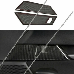 For Mazda CX-30 2020-2022 Black steel Front Inner Door Speaker Ring Cover Trim - Picture 1 of 8