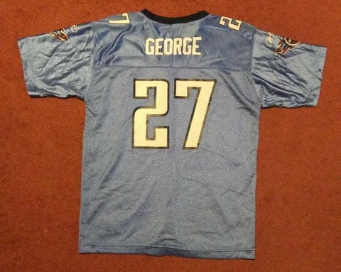 EDDIE GEORGE TENNESSEE TITANS #27 REEBOK (YOUTH SIZE XL 18-20) FOOTBALL JERSEY Cover
