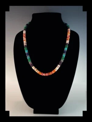 Handcrafted Multi Gemstone and Shell Necklace - Image 1 of 4