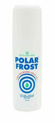 Kühlgel von POLARFROST mit Aloe Vera Roll-On-Stift 75ml Schmerzgel Eisgel