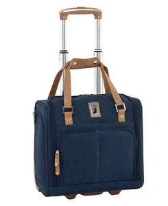 Borsa London Fog Wallington Denim 15" sotto il sedile - Nuova con scatola con etichette - Foto 1 di 17