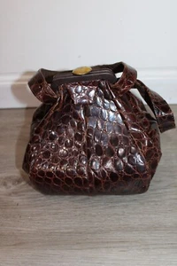 Vintage Handtasche echt Krokodilleder - Bild 1 von 7