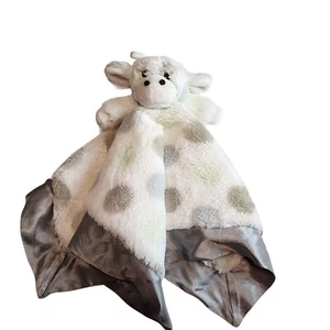 Little Giraffe security blanket lovey polka dot satin trim baby boy girl - Picture 1 of 7