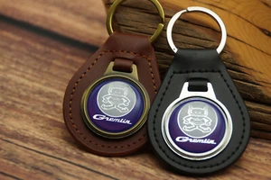 RARE VINTAGE 1970s AMC GREMLIN CAR GENUINE LEATHER KEY FOB CHAIN RING Automotive - Picture 1 of 6