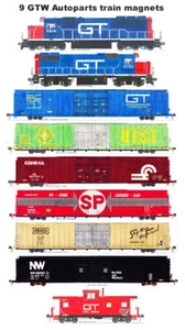 Grand Trunk Western Autopartes Caja Tren de Automóviles 9 imanes Andy Fletcher - Imagen 1 de 1