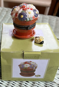 National Home Gardening Club Porcelain trinket box “Flower Pot” PHB