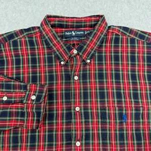 Ralph Lauren Blaire Shirt Men's 2XL Christmas Plaid Classic Button Down Pony - Picture 1 of 9