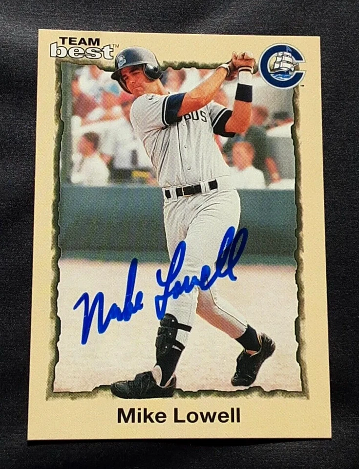 Tarjeta de béisbol de novato de ligas menores de 1998 autografiada por Mike Lowell Red Sox Foto 1 de 1