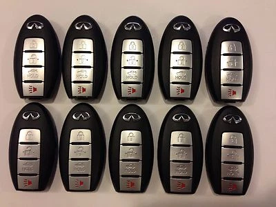ORIGINAL LOT OF 10 INFINITI 08-15 OEM SMART KEY LESS ENTRY REMOTE FOB ALARM USA - Image 1 of 4