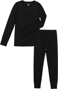 New Girls THERMAL Fruit of the Loom UNDERWEAR SET Longjohns Top & Pants XS 4-5 - Picture 1 of 8