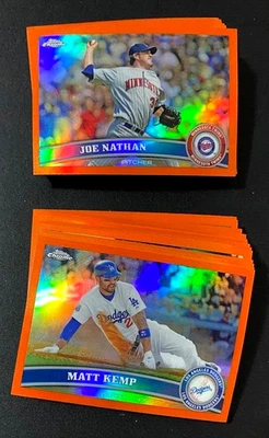2011 Topps Chrome Orange Refractors 30 Cards Ramirez Kemp Sizemore READ BELOW - Image 1 of 4