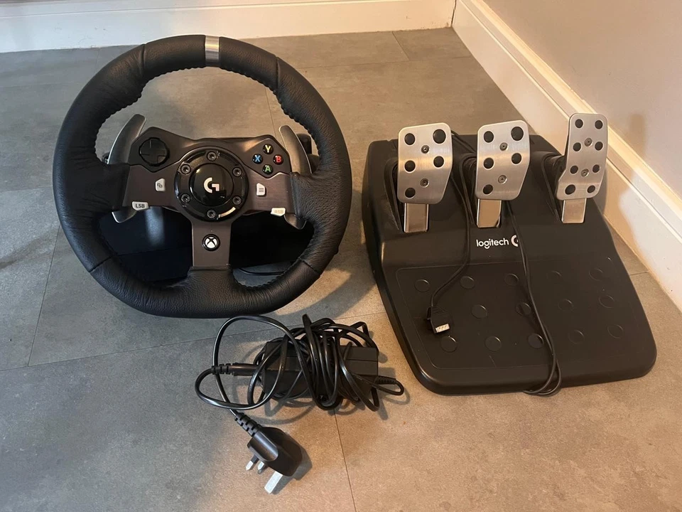 Logitech G920 Racing Wheel and Pedals for XBOX, PC - Working perfectly - Image 1 of 4