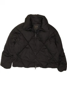 MASSIMO DUTTI Womens Oversized Padded Jacket UK 16 Large Black Polyester CN01 - Picture 1 of 4