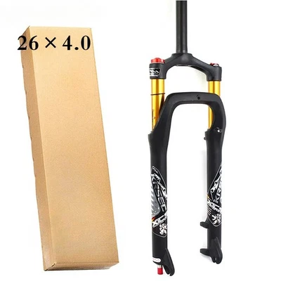 Bicycle Fat Fork 26*4.0 Inch Mountain Bike Spacing Air Suspension Forks 135mm  - Image 1 of 4