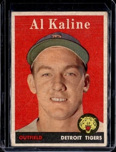 1958 Topps #70 Al Kaline Detroit Tigers (HOF) VG (warped surface/wrinkle) - Picture 1 of 2