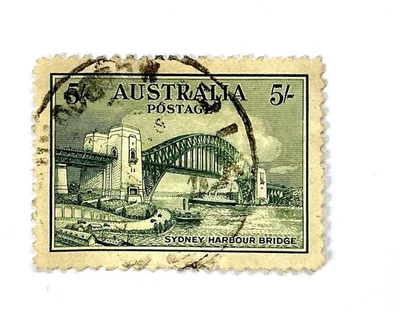 AUSTRALIA 1932 SG142 SYDNEY HARBOUR BRIDGE 3d BLUE, FINE USED. - Image 1 of 2