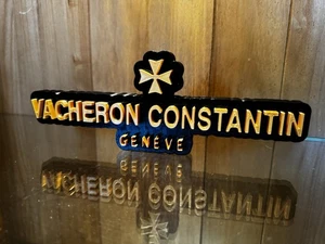Decorative Vacheron Constantin - Logo - Sign - Freestanding- Black & Gold 25cm - Picture 1 of 3