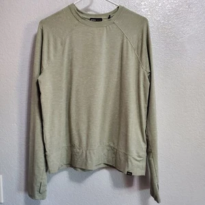 Top Prana donna grande verde salvia leggero manica lunga outdoor escursionismo Gorpcore - Foto 1 di 11