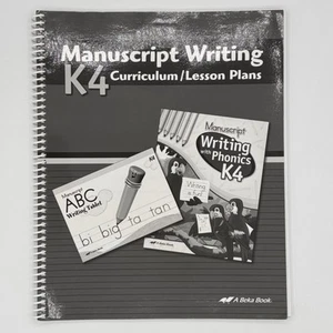 Abeka Christian Homeschool Manuscript Writing K4 Curriculum/Lesson Plans - Imagen 1 de 2