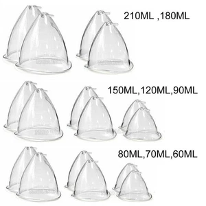 60ml-120ml Replacement Breast Cups For Breast Enlargement Vacuum Therapy Machine - Picture 1 of 20