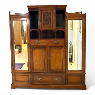 Wonderful Edwardian Oak Compactum c.1910 - Image 1 of 4