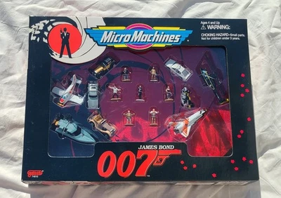 Micro Machines James Bond 007 Figures and Vehicles 1995 Galoob No. 74810 New - Image 1 of 4