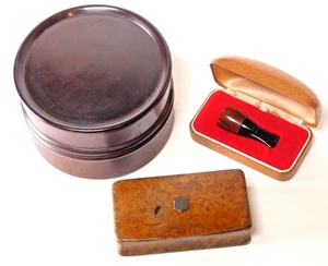 Georgian Burr Walnut Snuff Box Italy Cigaroll Pipe Lignum Vitae Tobacco jar - Picture 1 of 18